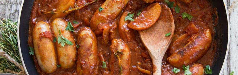 Devilled Sausages
